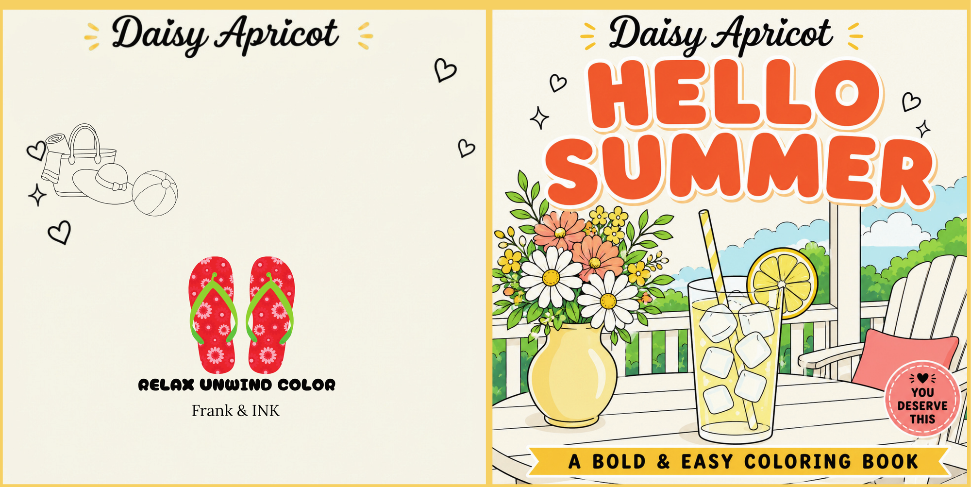 Hello Summer: A Bold & Easy Coloring Book