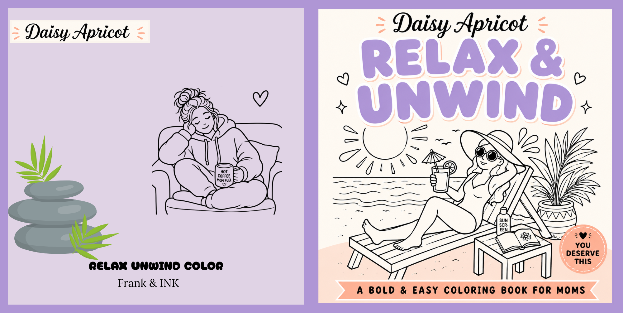Relax & Unwind coloring book for moms