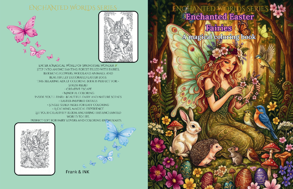 Enchanted Easter Fairies Coloring Book