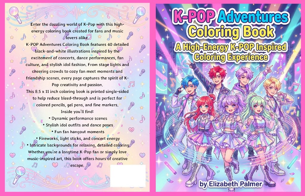 K-Pop Adventures Coloring Book